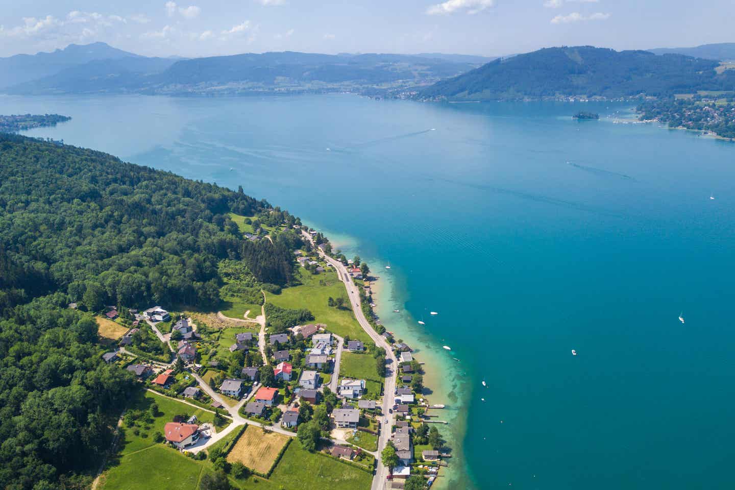 Attersee im Salzkammergut mit Künstlerweg