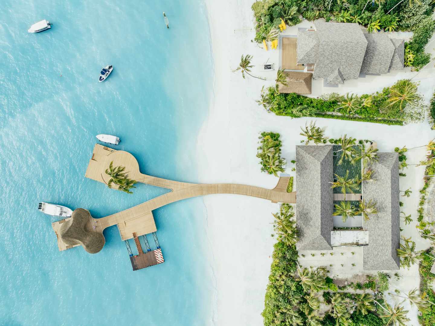 Das ananea Madivaru Maldives aus der Vogelperspektive