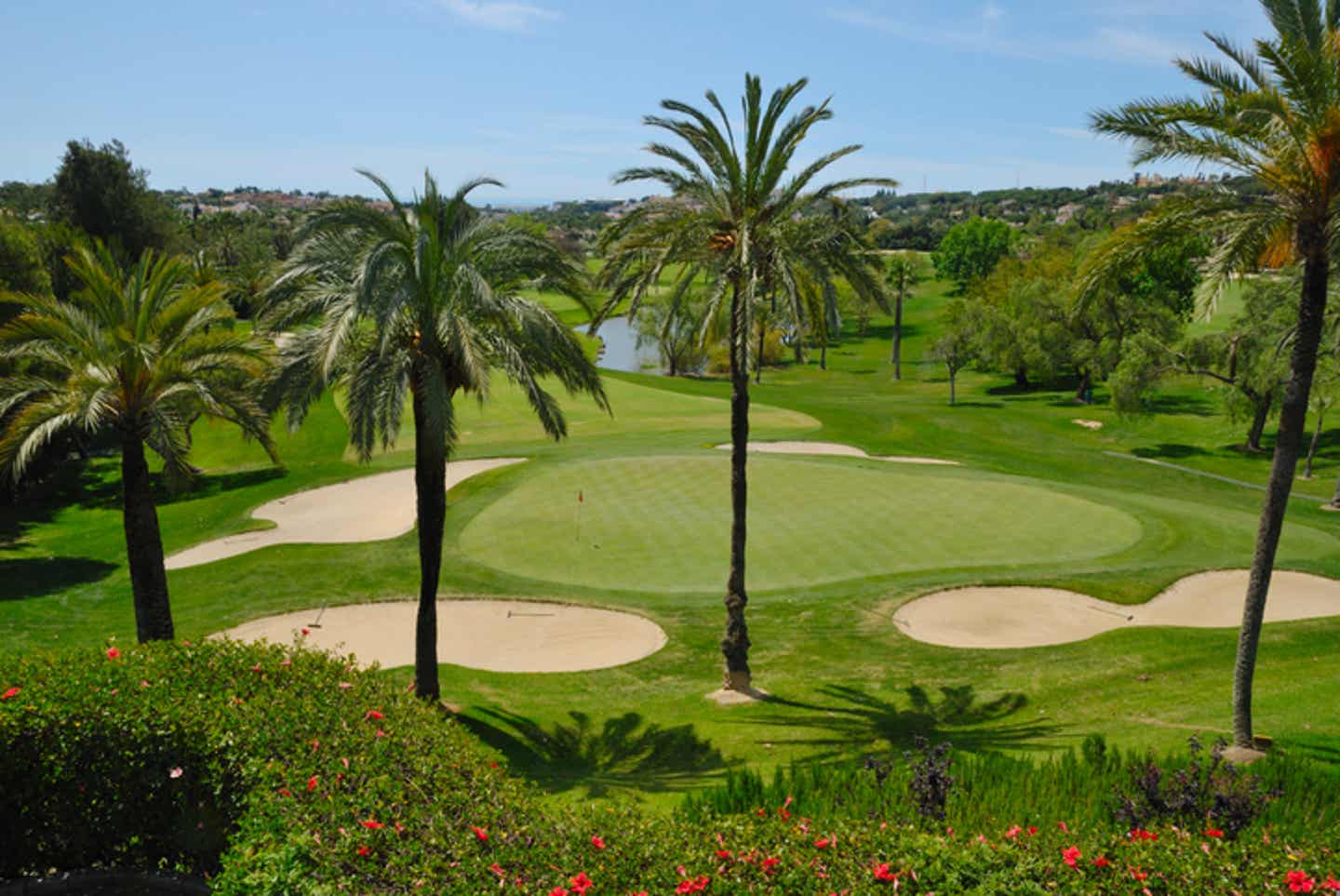 Der Blick über die wunderbare Golfanlage in Marbella