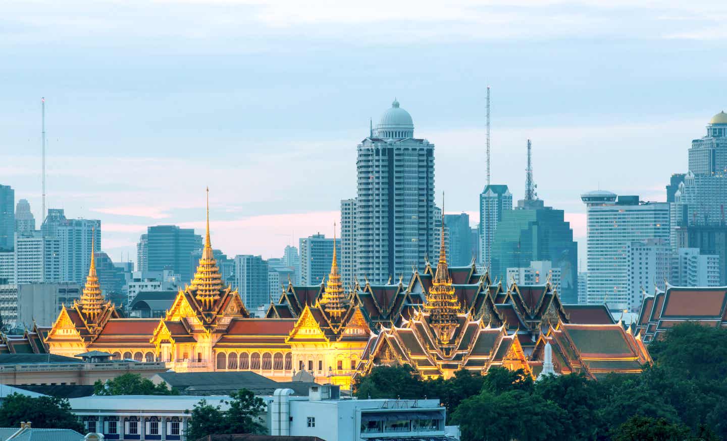 Städtereise in Bangkok: Blick auf Palast in Bangkok