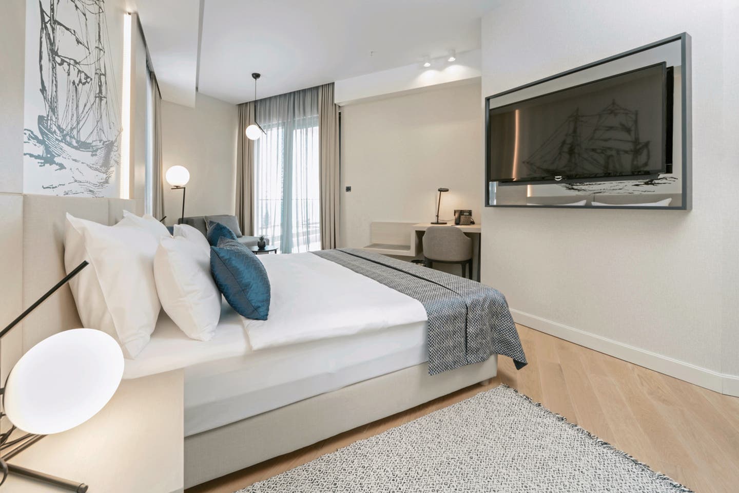 Wohnbeispiel Doppelzimmer Superior seitl. Meerblick
