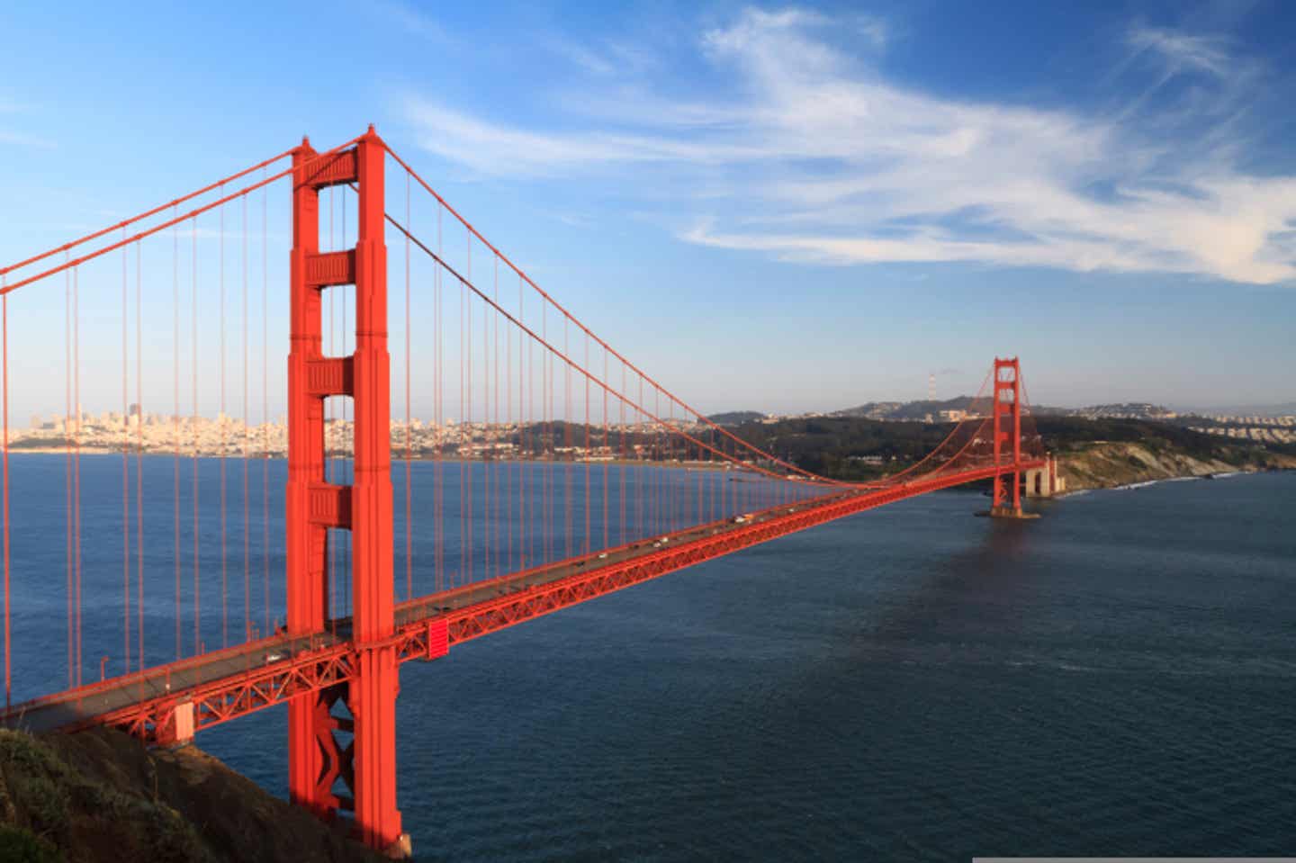 Die Golden Gate Bridge in San Francisco