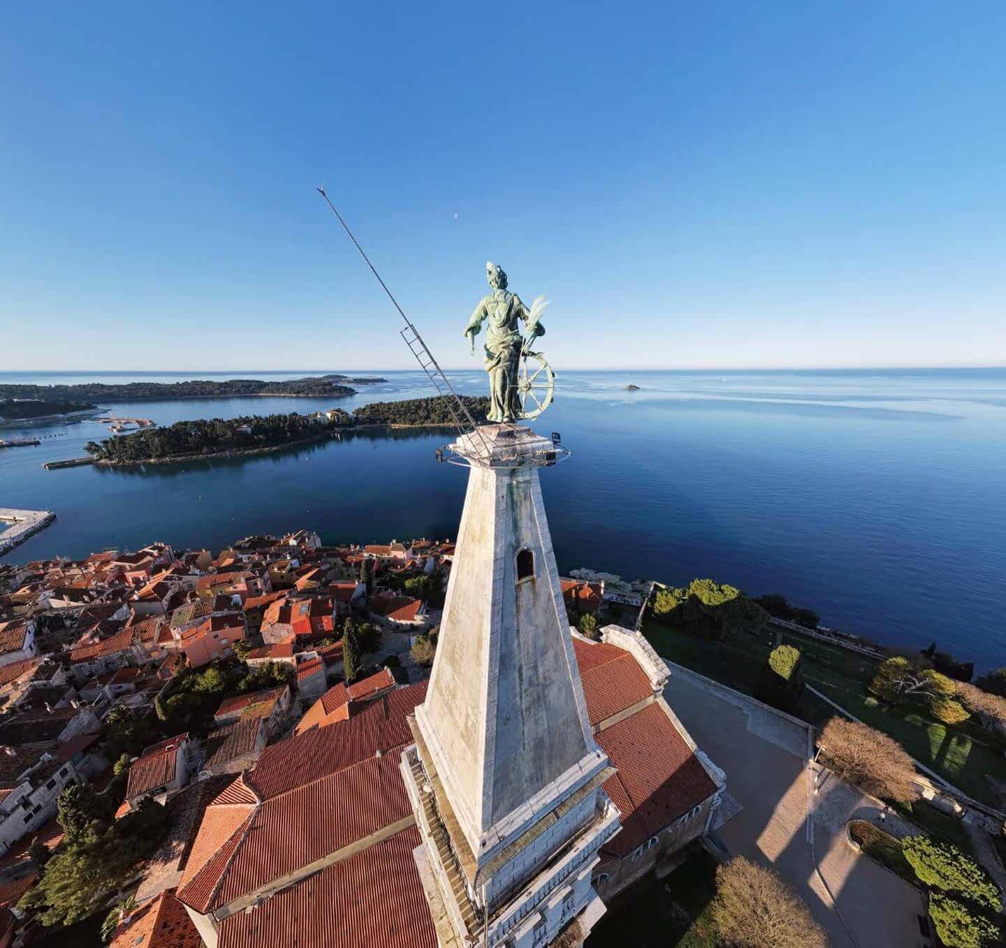 Rovinj von oben 