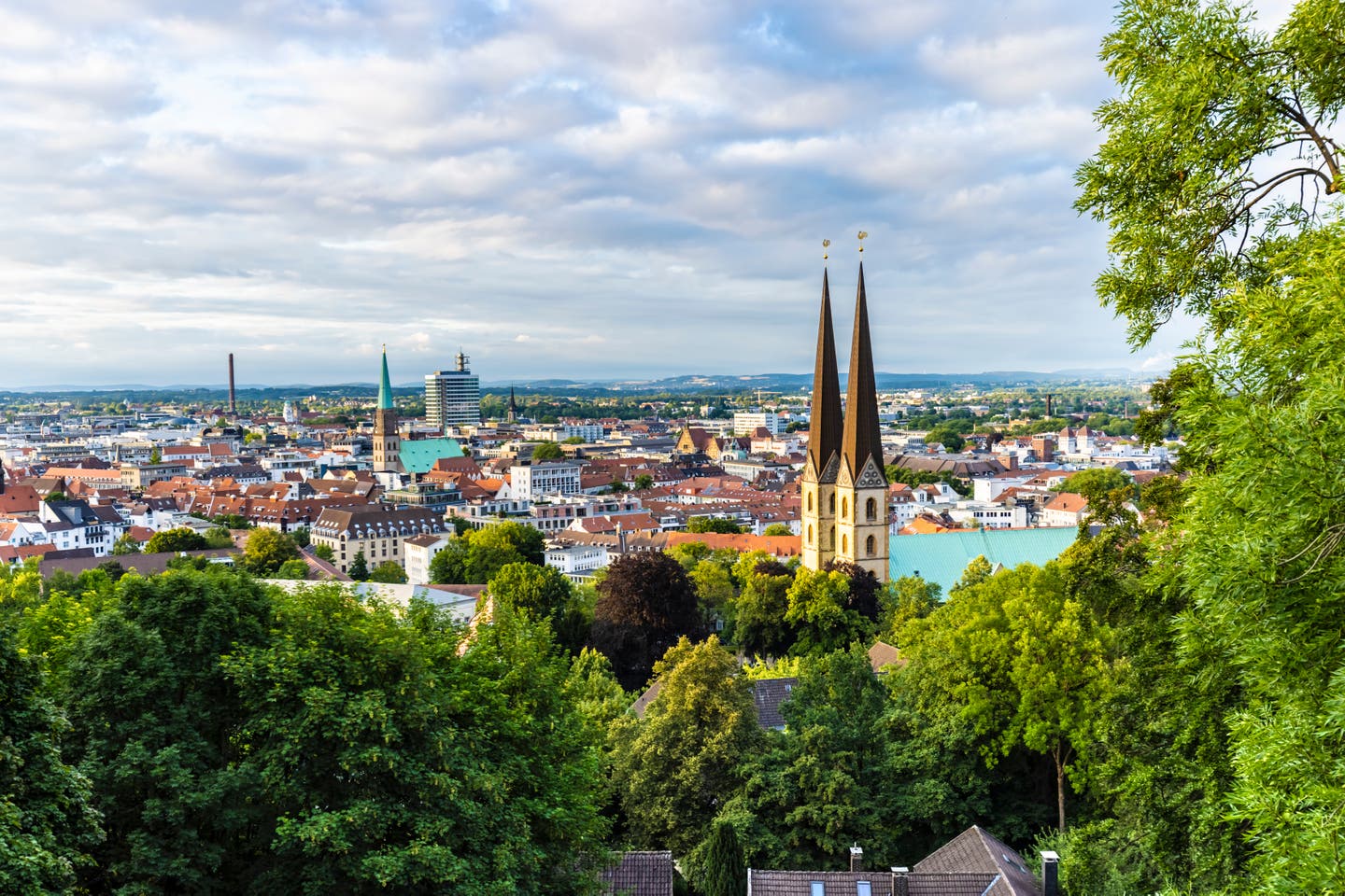 Blick auf die Marienkirche in Bielefeld