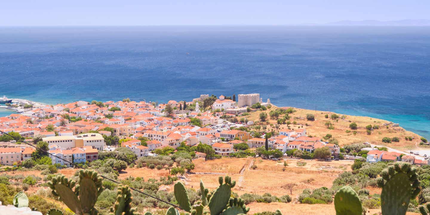 Die Stadt Pythagorio auf der Insel Samos