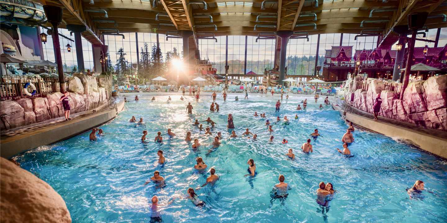 Innenbereich der Wasserwelt Rulantica