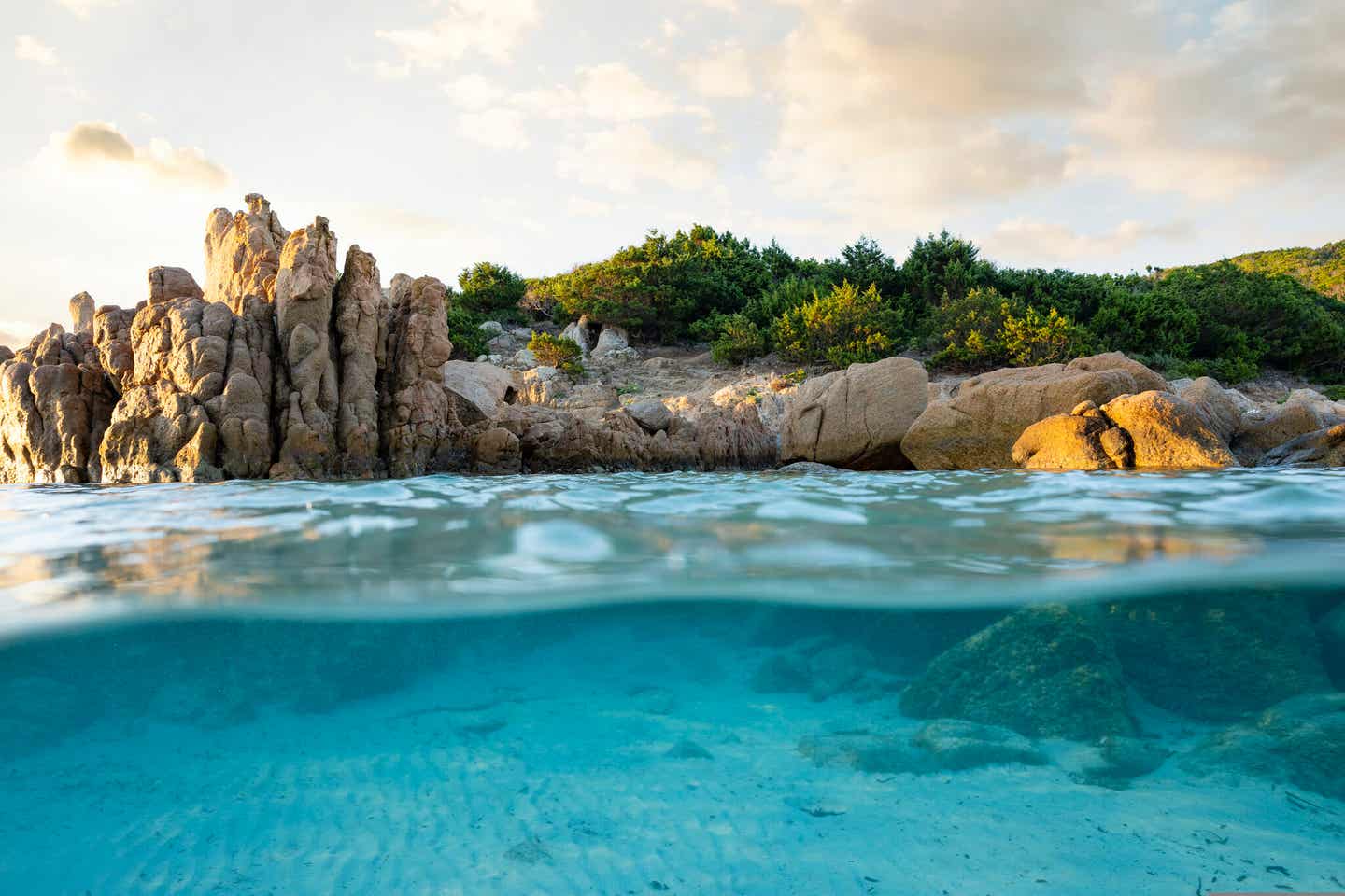 Costa Smeralda Strand Spiaggia del Principe glasklares Wasser