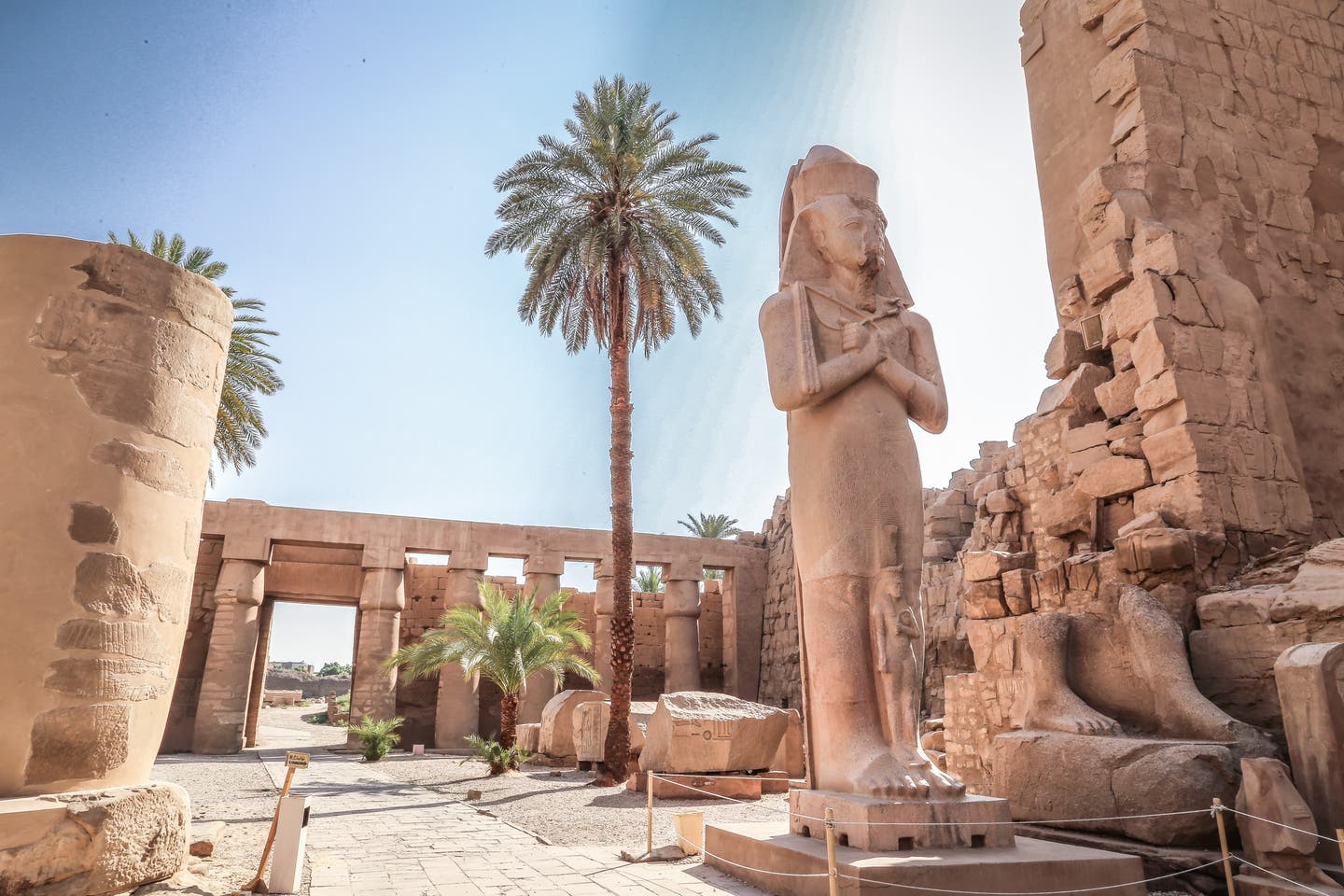 Die Ramses Statue am Karnak Tempel