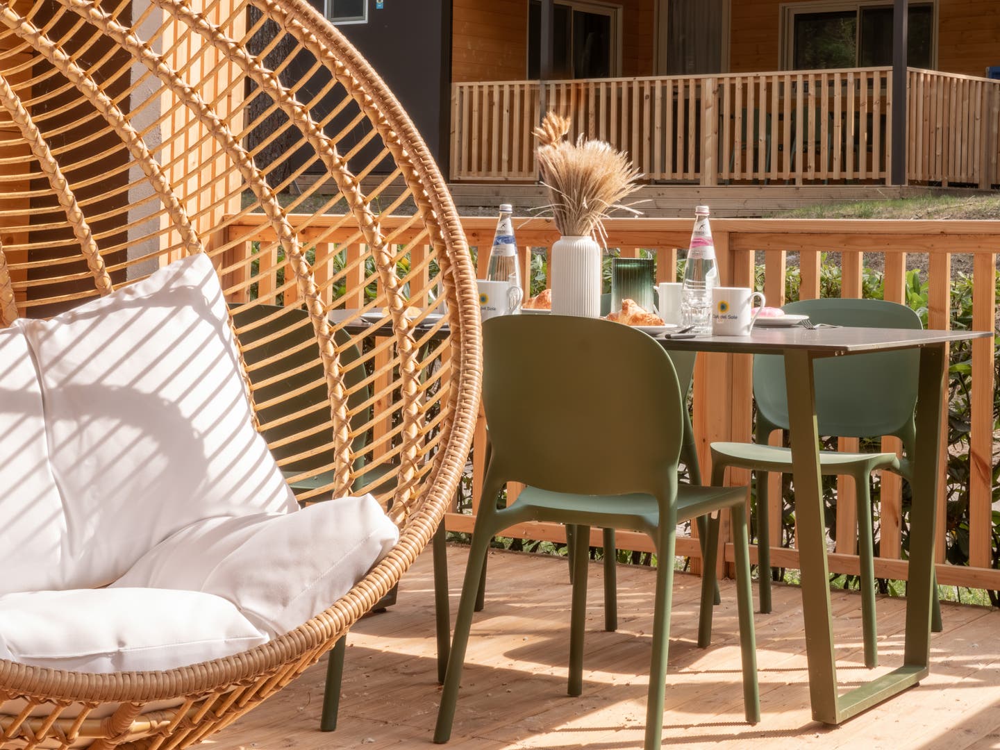 Terrasse der Camp-Lodge Deluxe