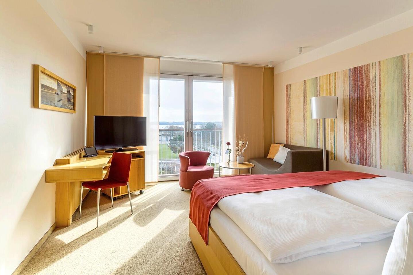 Wohnbeispiel Doppelzimmer Superior seitl. Meerblick