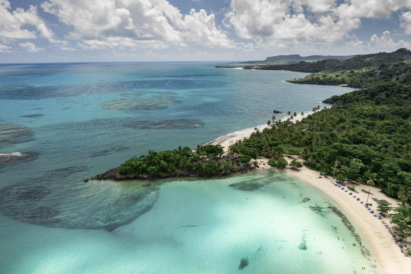 Strand Rincon auf der Karibikinsel Dominikanischen Republik