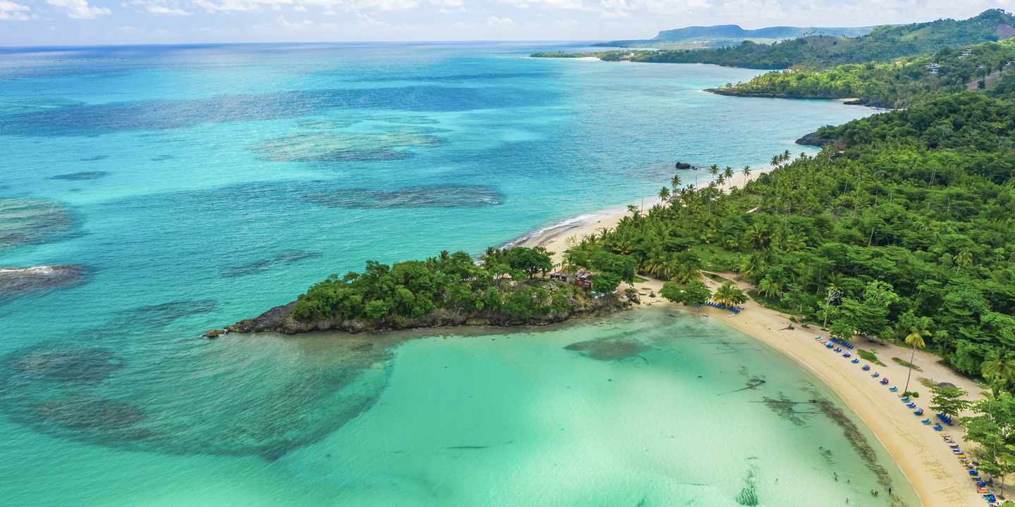 Strand Rincon auf der Karibikinsel Dominikanischen Republik
