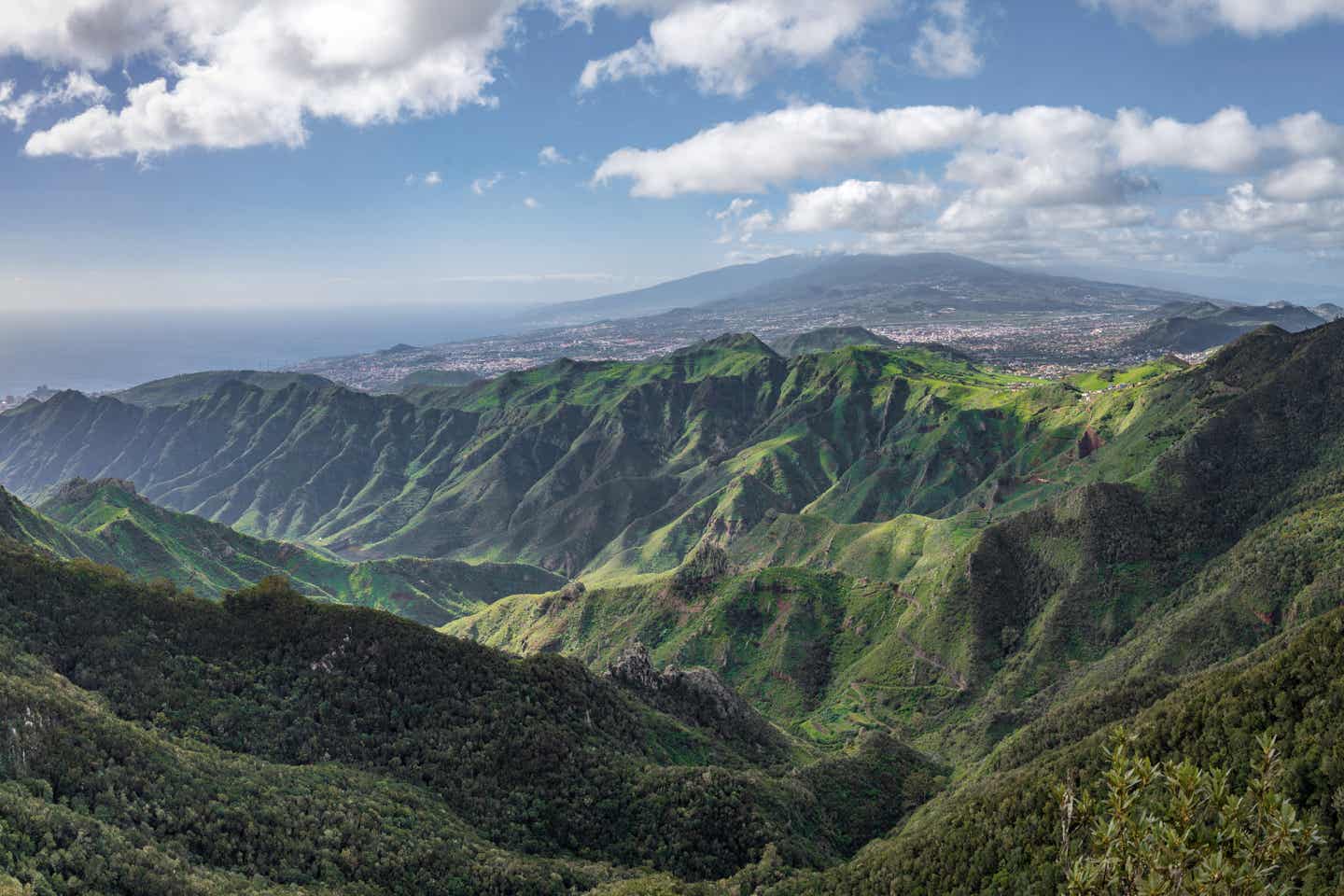 Pico de Teide von Anaga Berge auf Teneriffa, Kanarische Inseln