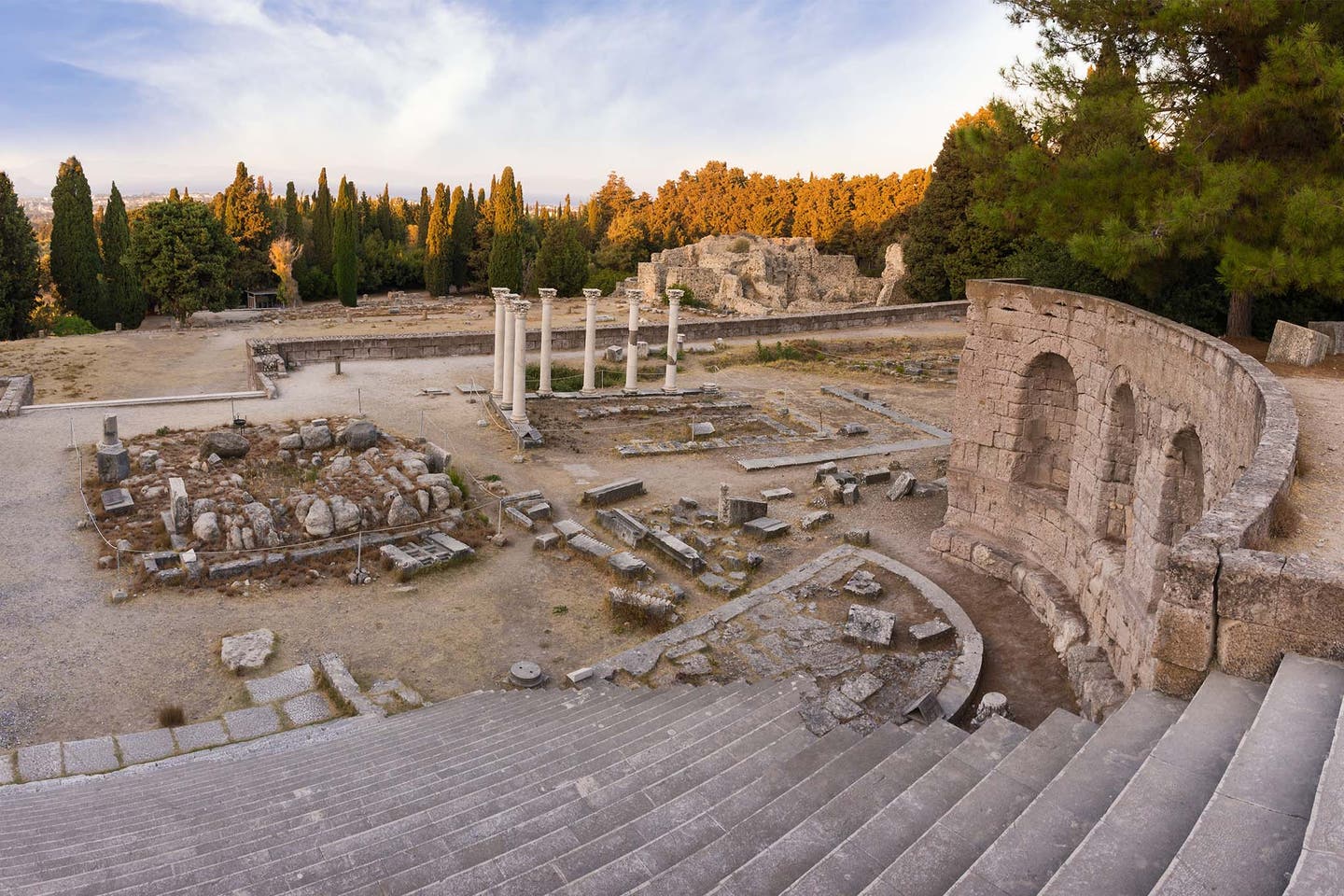 Ruinen des Asklepieion auf der griechischen Insel Kos