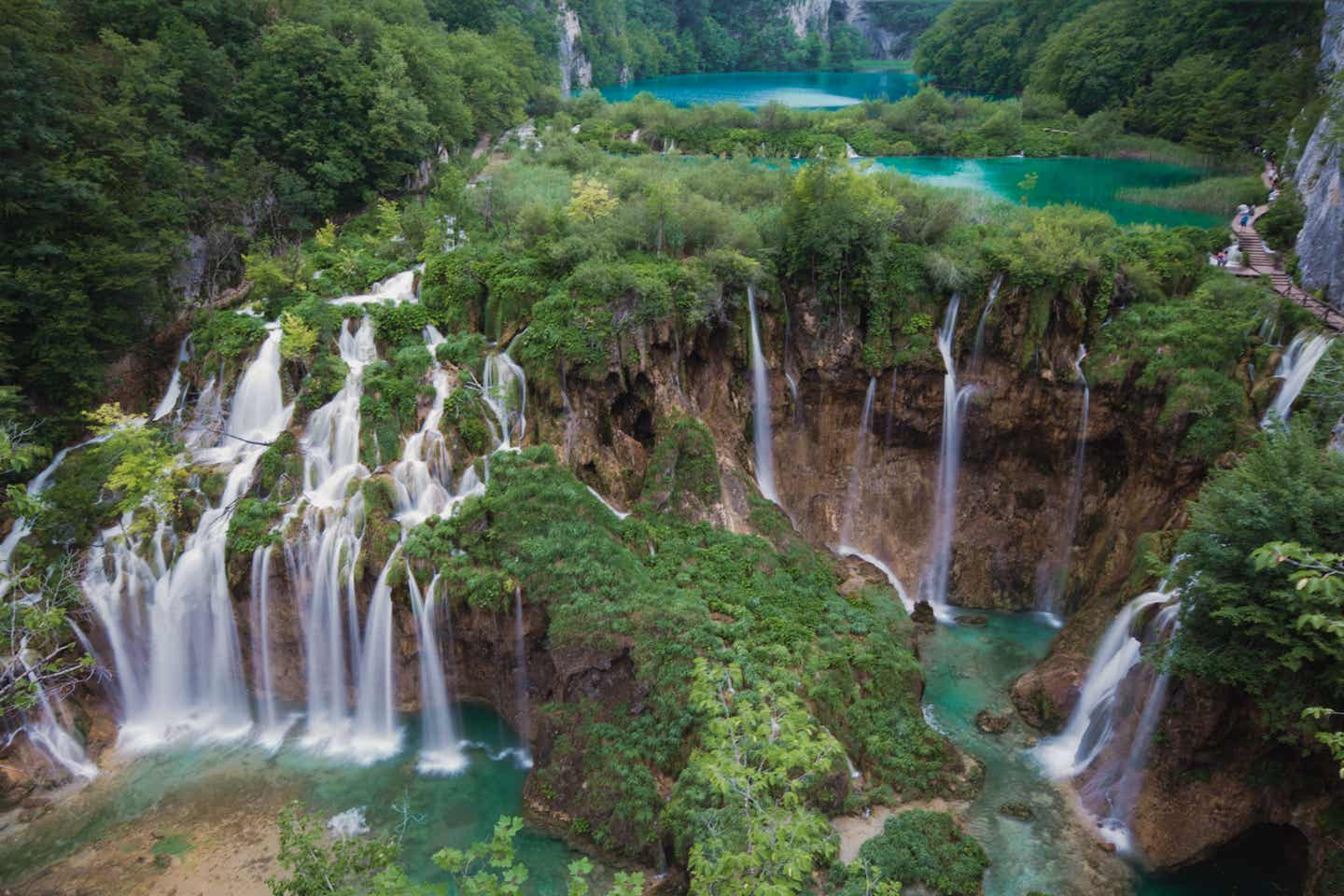 Istrien Urlaub - Wasserfall Plitvice, Kroatien