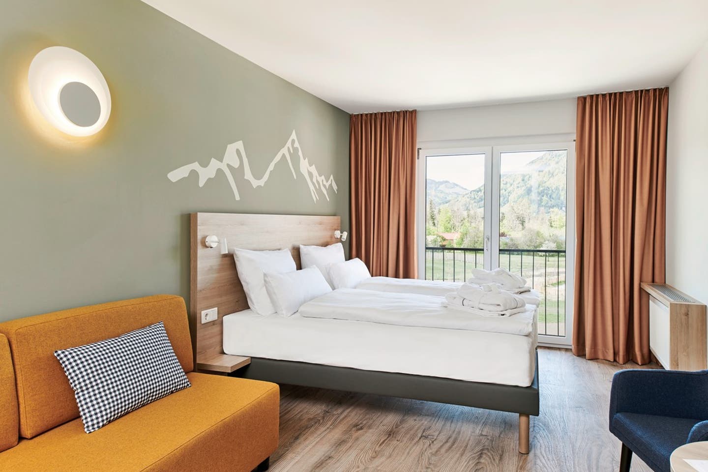 Wohnbeispiel Doppelzimmer Bergblick