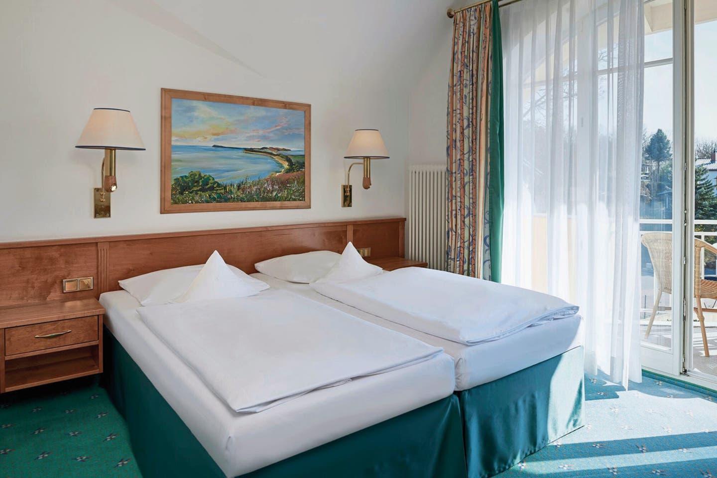 Wohnbeispiel Doppelzimmer Komfort Balkon oder Terrasse