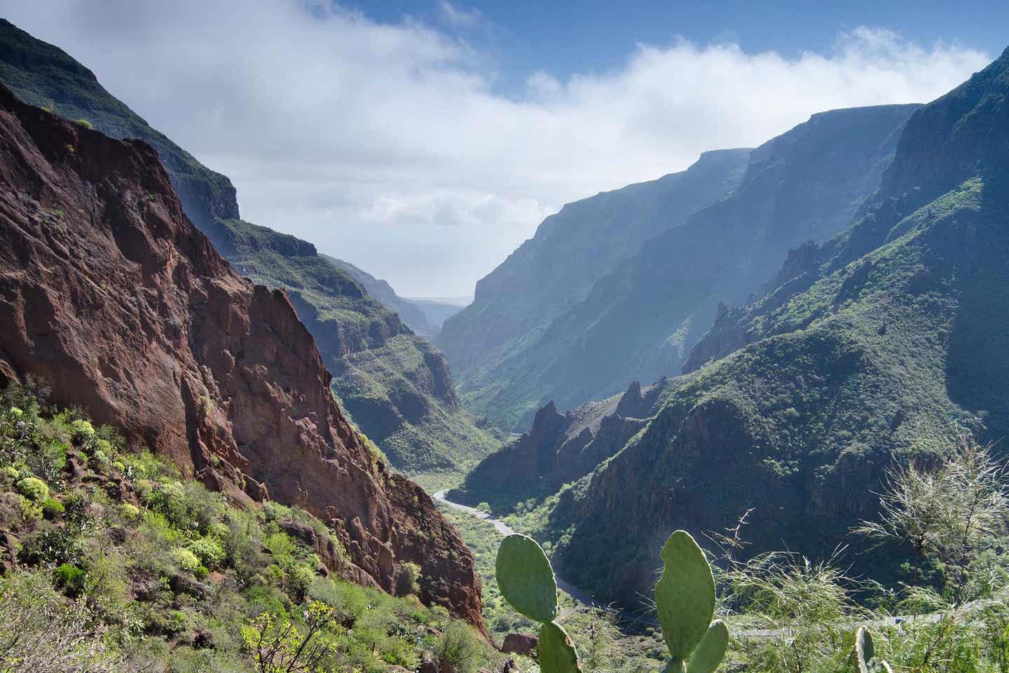 Kanaren Gran Canaria barranco de guayadeque Berge