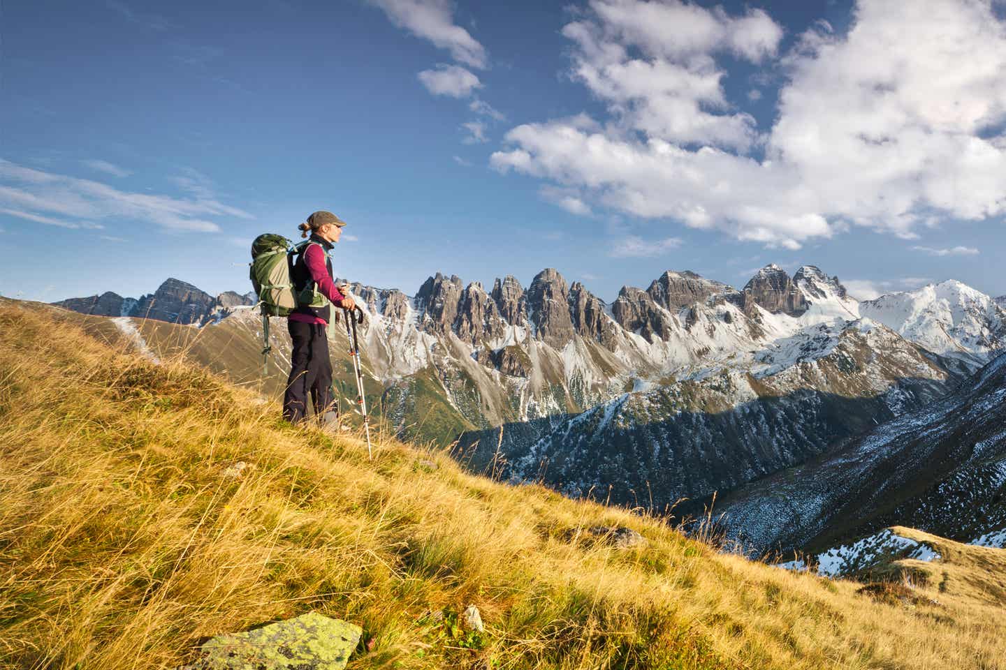 Traumhaftes Bergpanorama während der Alpenüberquerung