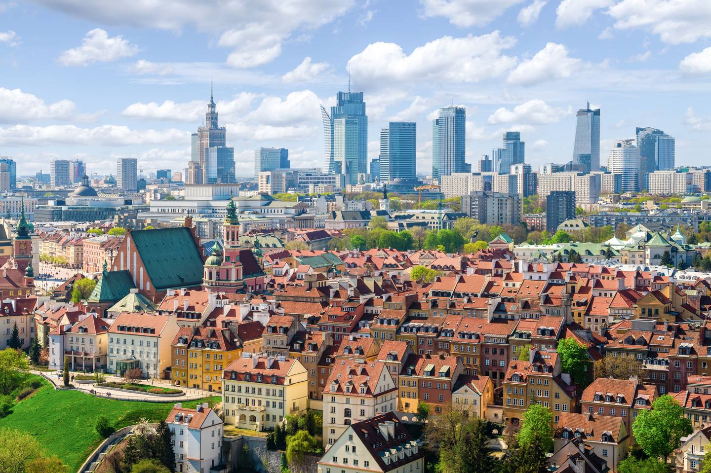 Städtereise in Warschau: Blick auf die Altstadt Städtereise in Warschau: Blick auf die Altstadt