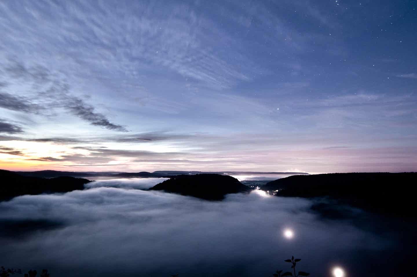 Mystischer Fotospot in Deutschland: die Saarschleife