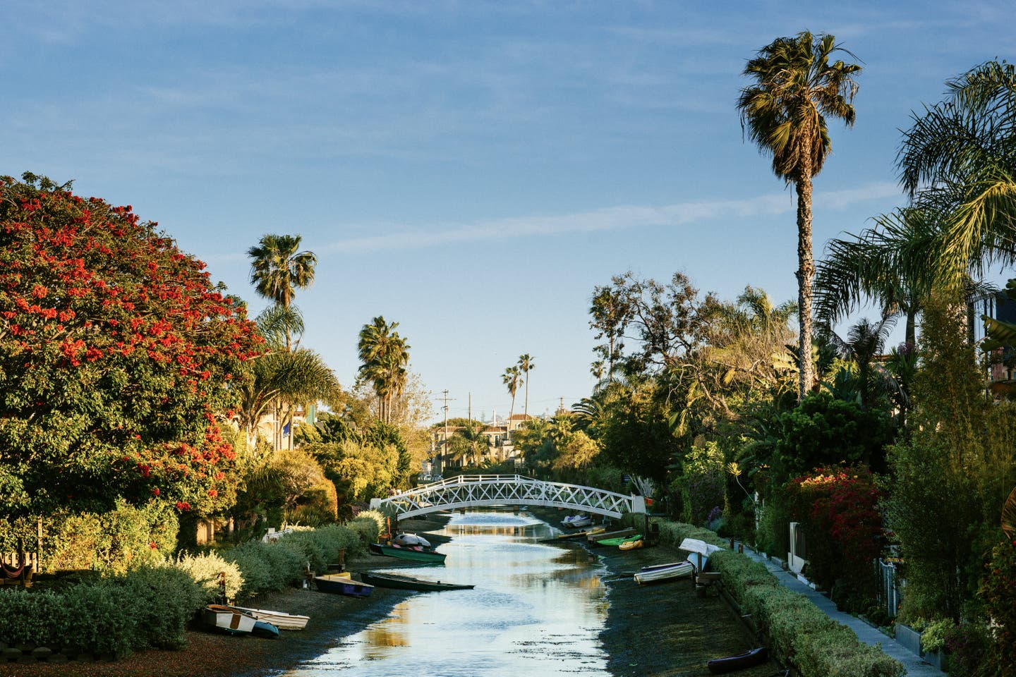 Der Venice Kanal umrahmt von tropischer Flora