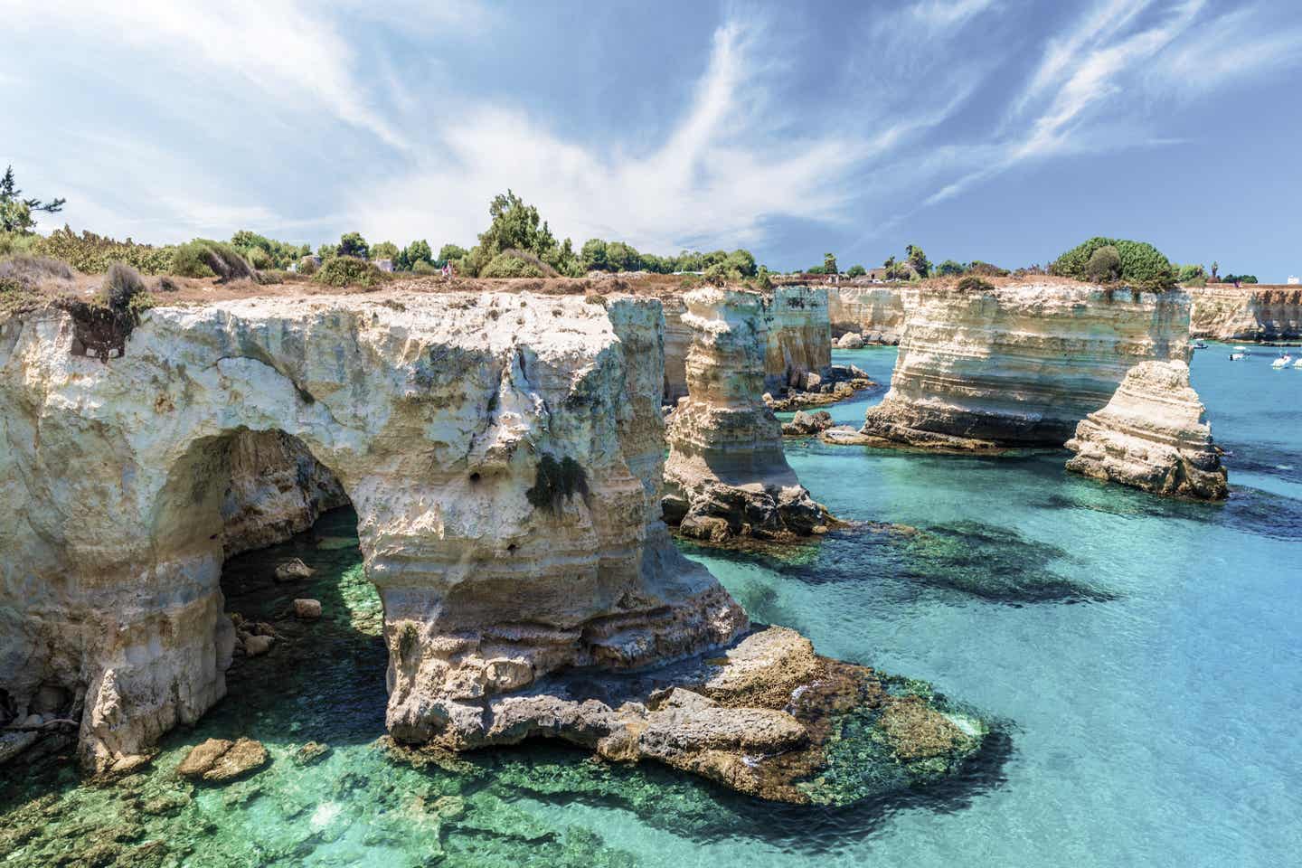 Torre Sant' Andrea, Salentoküste, Apulien, Italien