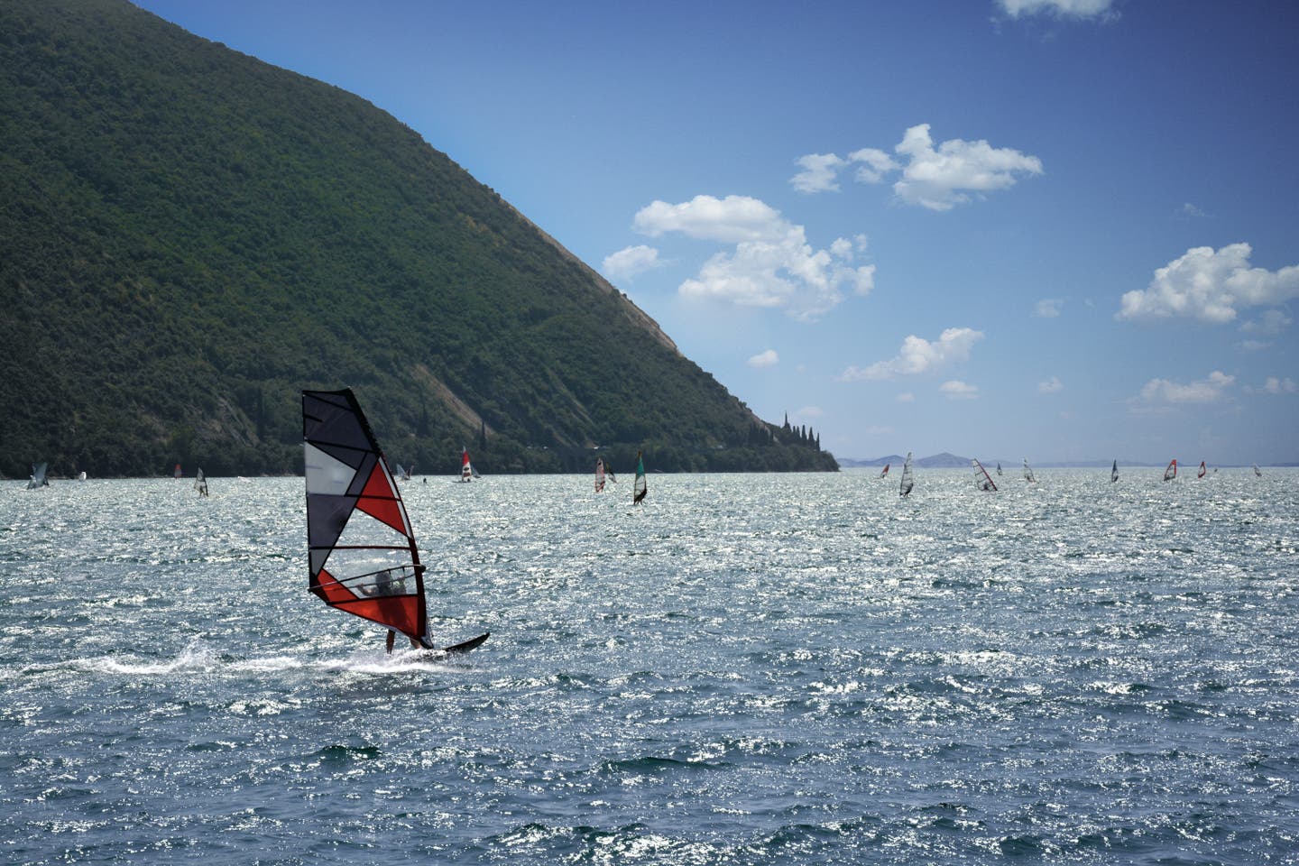 Windsurfen am Gardasee, Riva del Garda