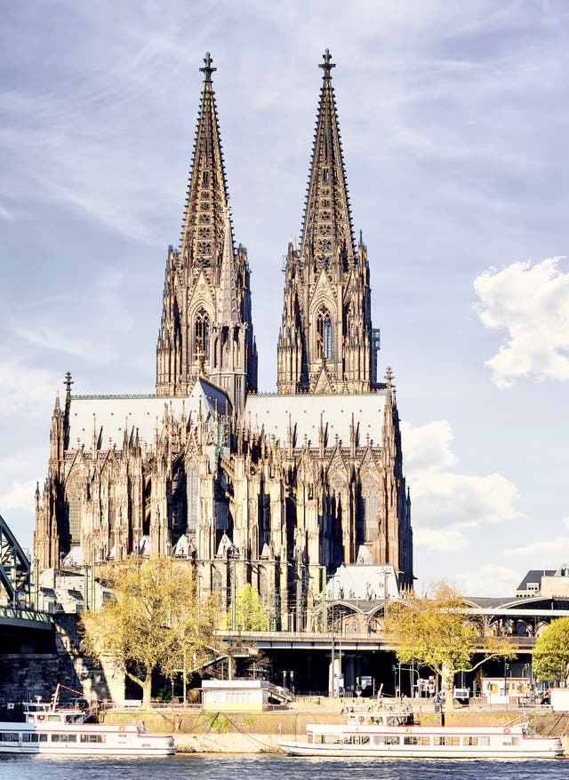 Sommer in Köln Köln Hohenzollernbrücke Dom