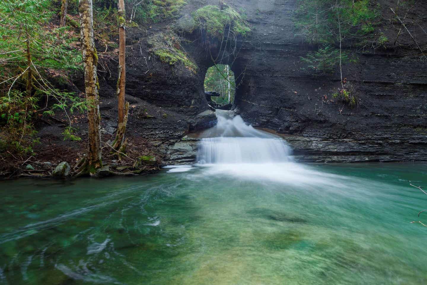 Wasserfall in Vancouver Island