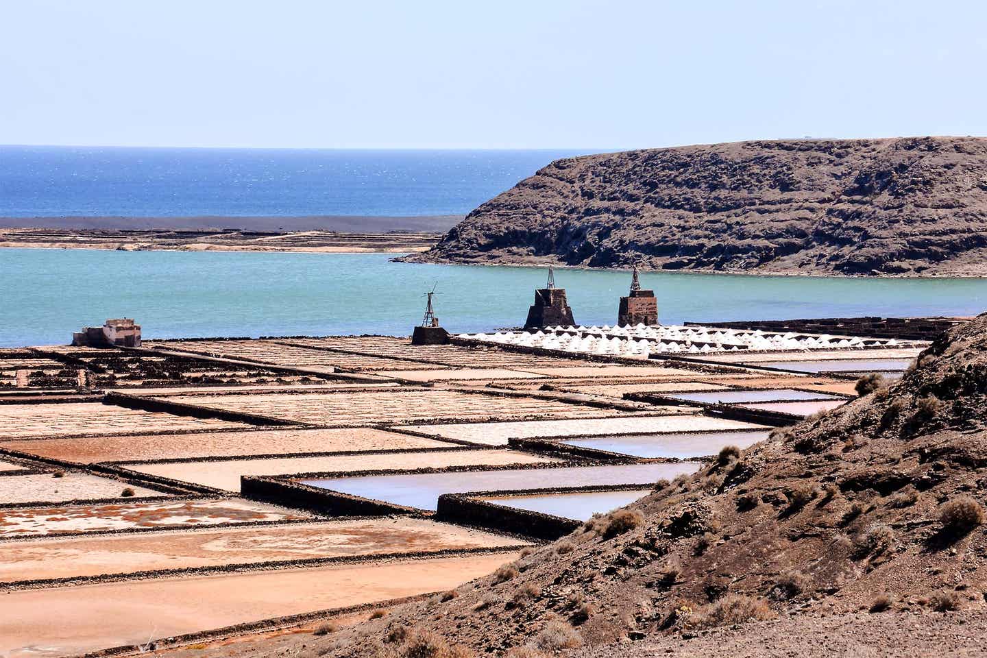 Playa de Janubio: Salinas de Janubio – Salzgewinnungsanlage