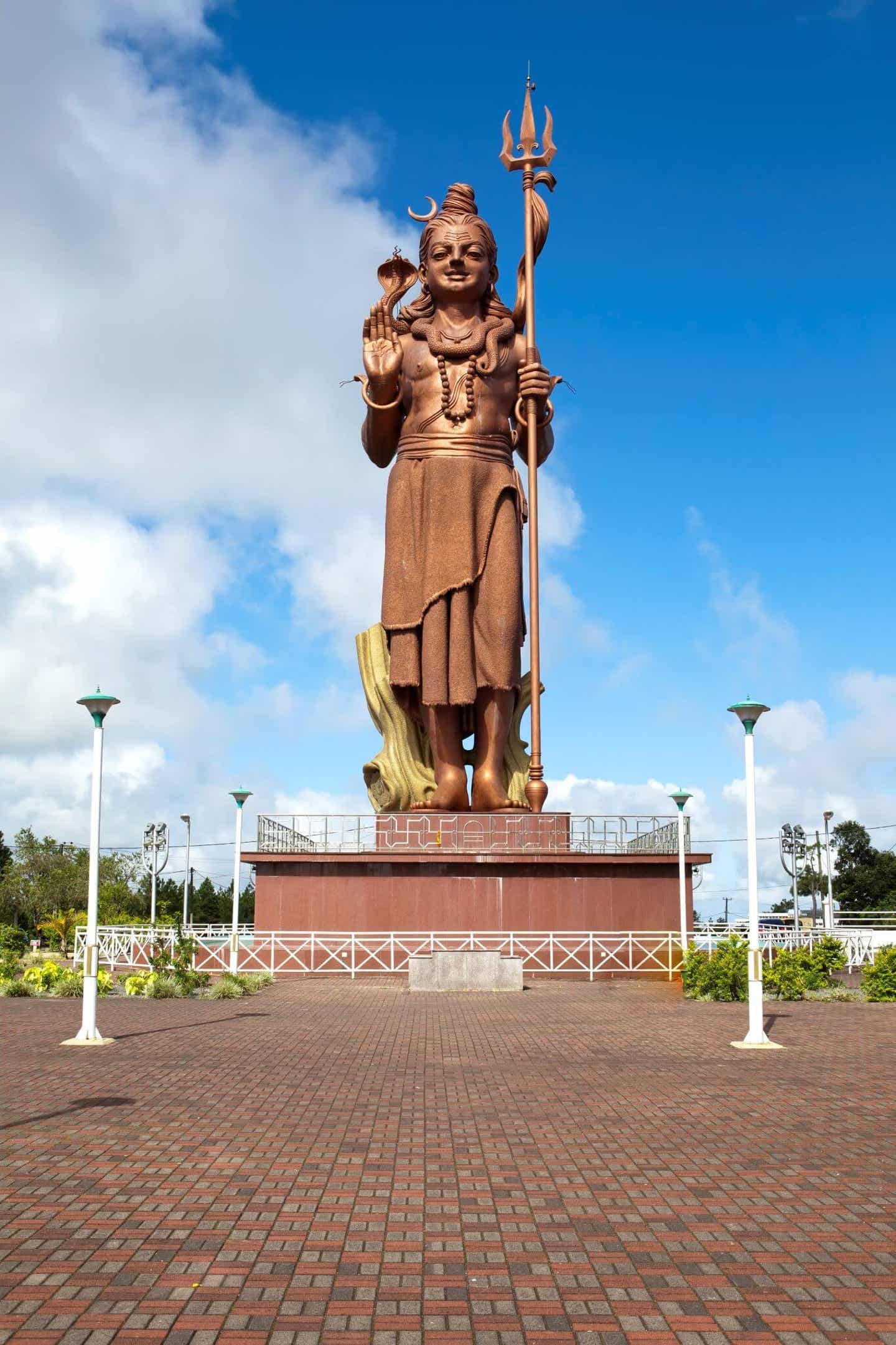 Shiva Statue in Grand Bassin