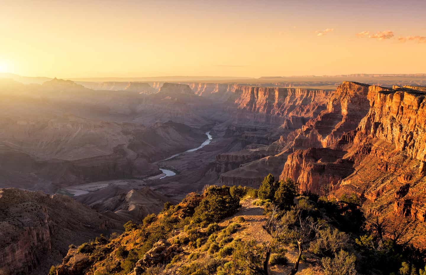 Great Canyon Nationalpark bei Sonnenaufgang