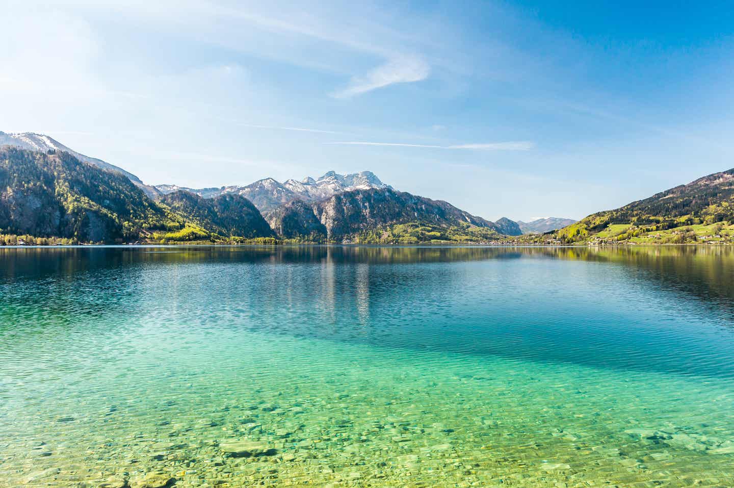 Seen Oberösterreich Attersee Panorama