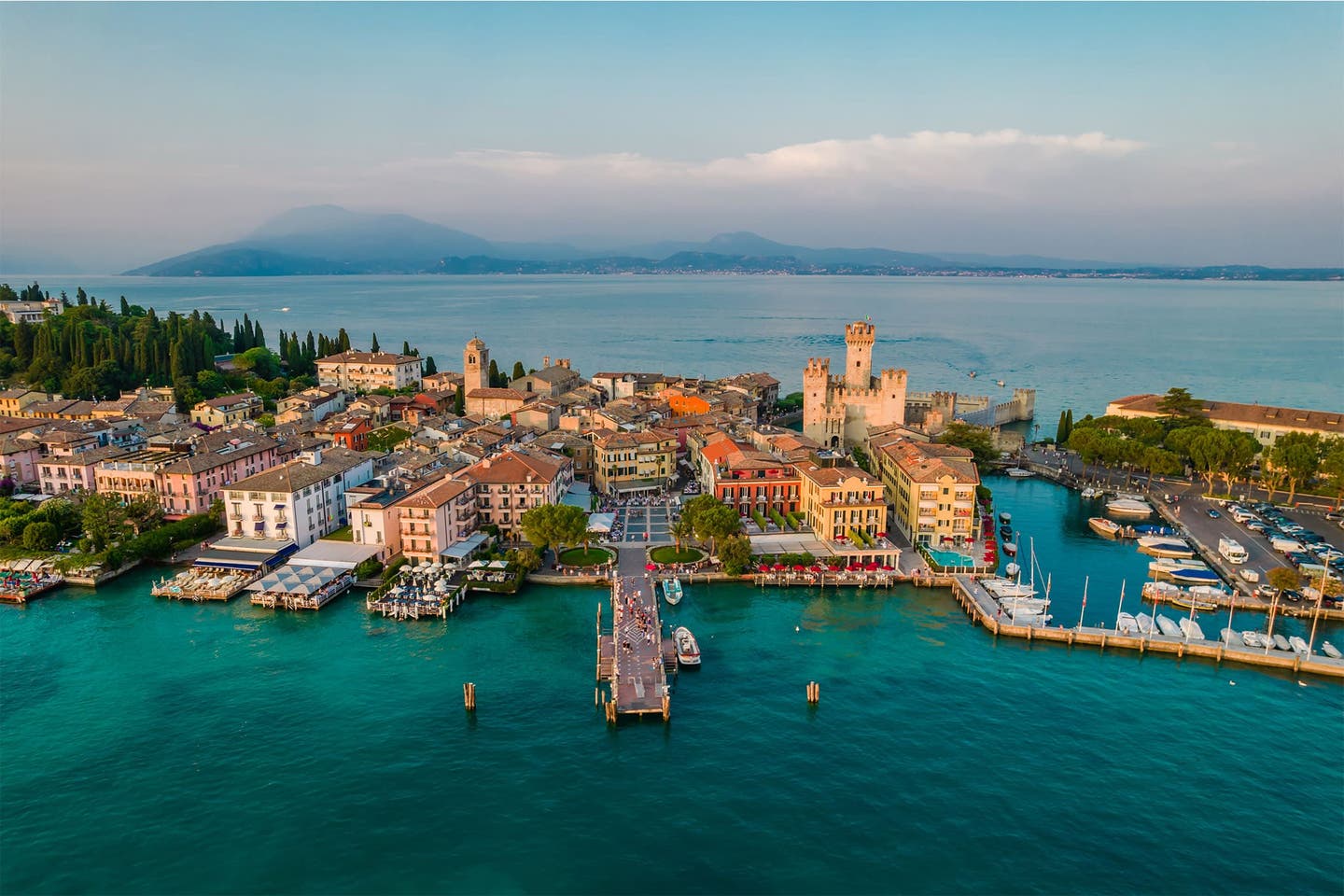 Blick von Sirmione auf den Gardasee