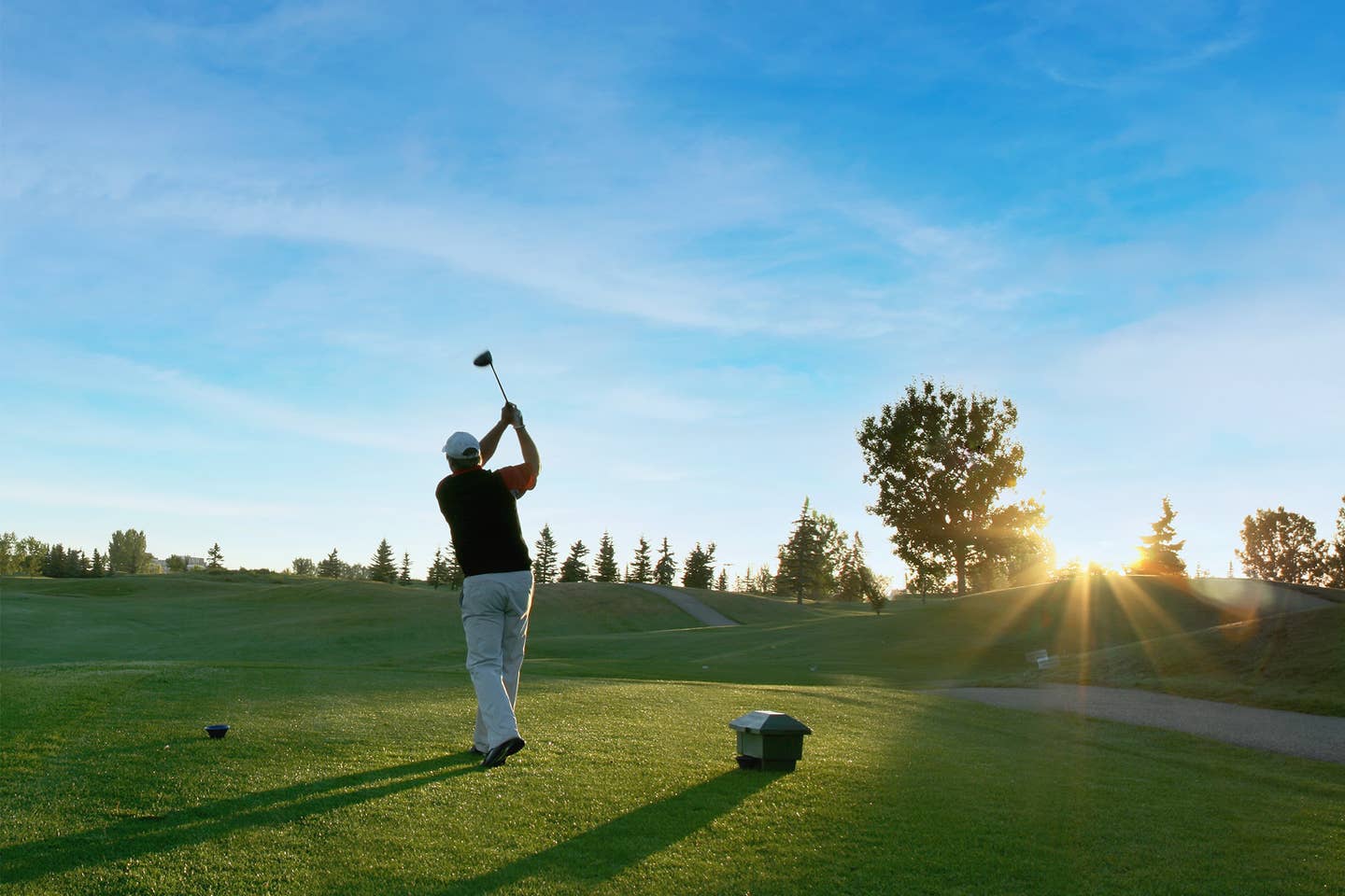 Irland Golfer beim Abschlag