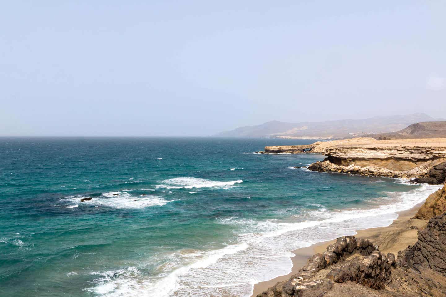 Fuerteventura La Pared Meer mit Felsen