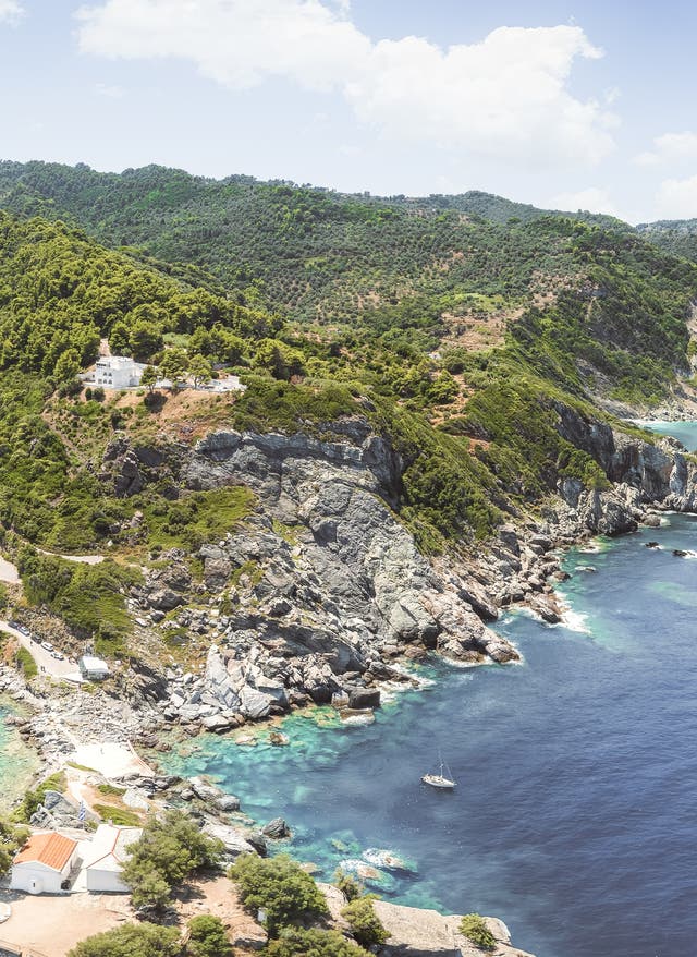 Geheimtipps in Griechenland Girechenland: Blick auf Skopelos Bucht