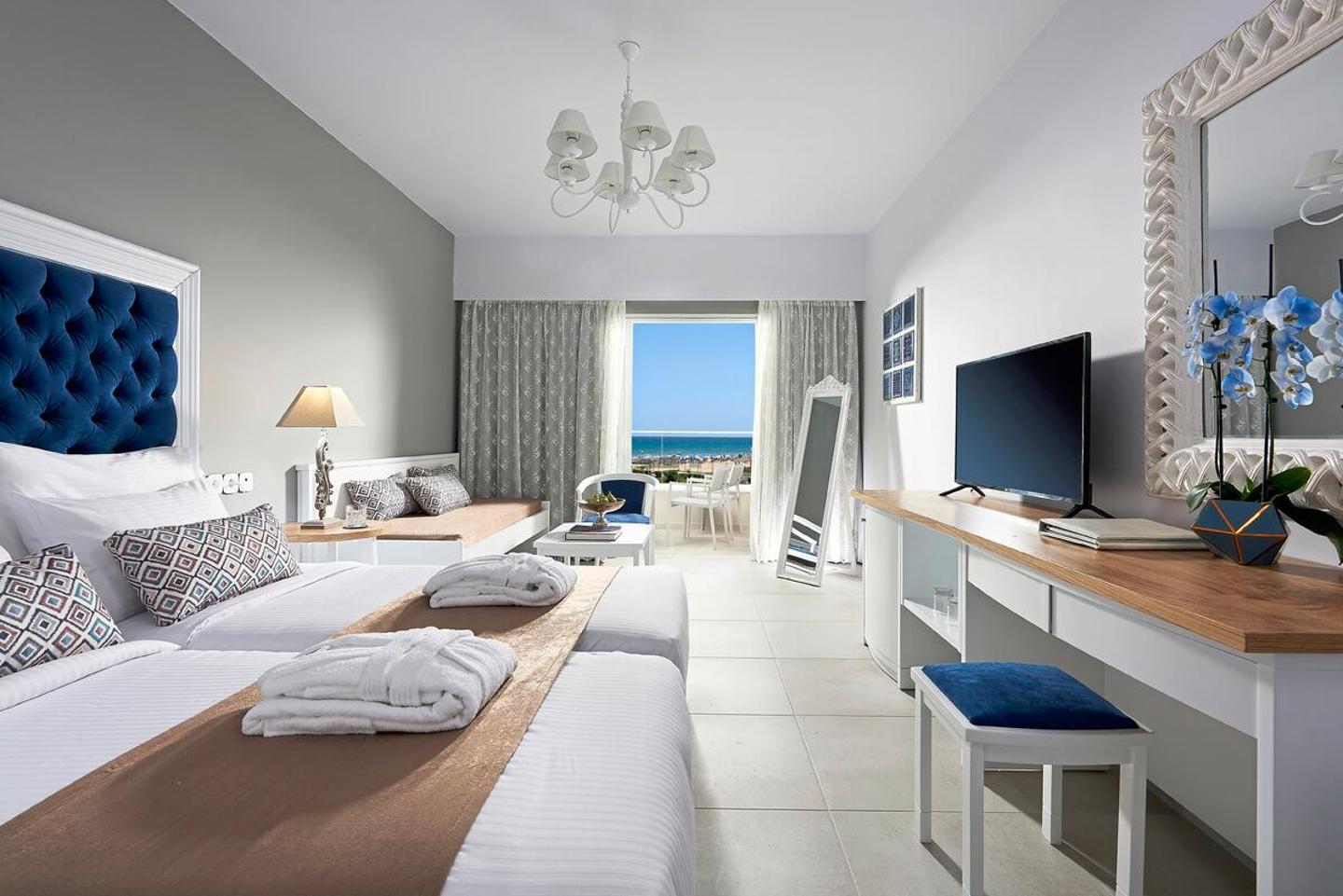 Wohnbeispiel Doppelzimmer Deluxe seitl. Meerblick