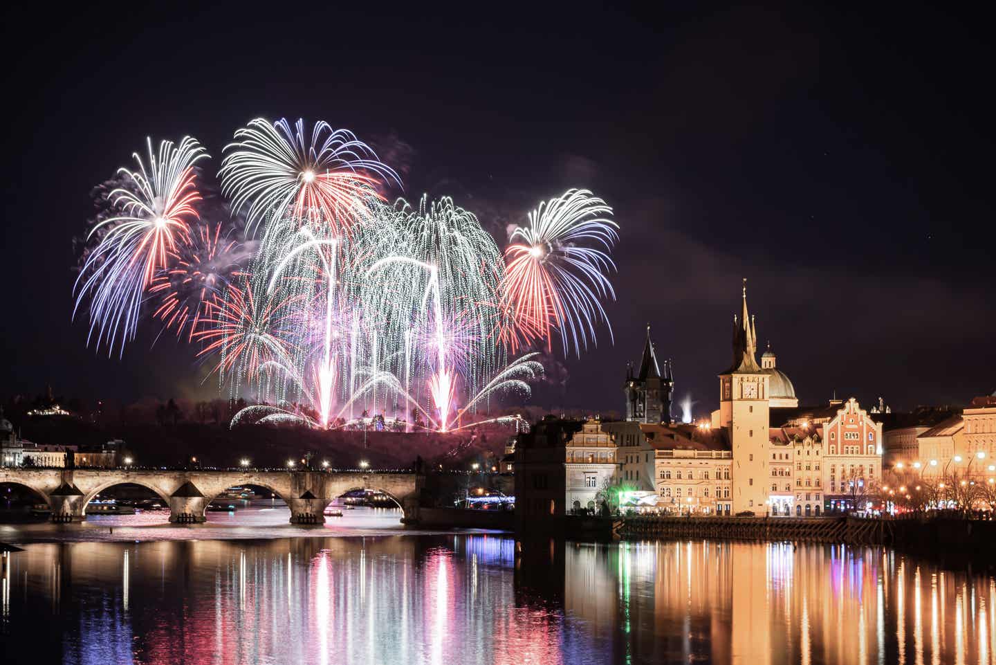 Prag an Silvester mit Neujahrsfest