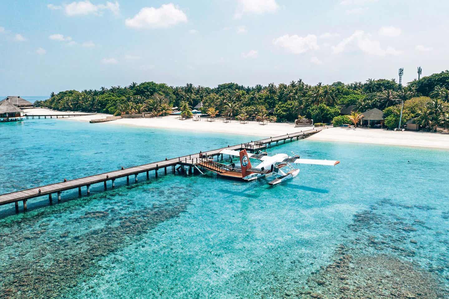 Landeplatz des Joali Maledives