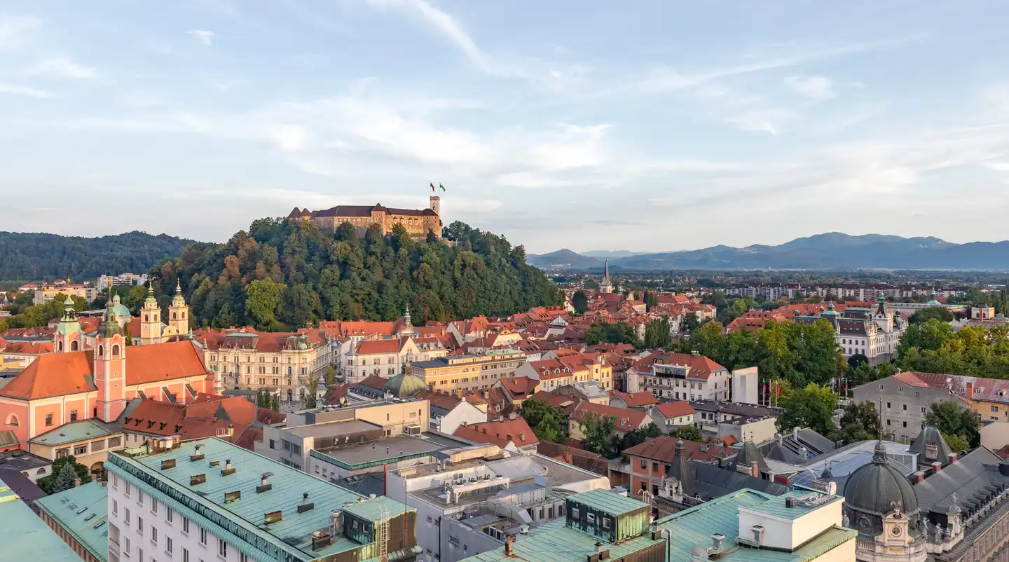 Städtetrip im August: Schloss in Ljubljana