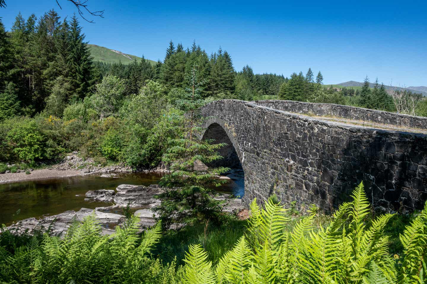 Fernwanderwege Europa: Orchy-Brücke in den Highlands in Schottland