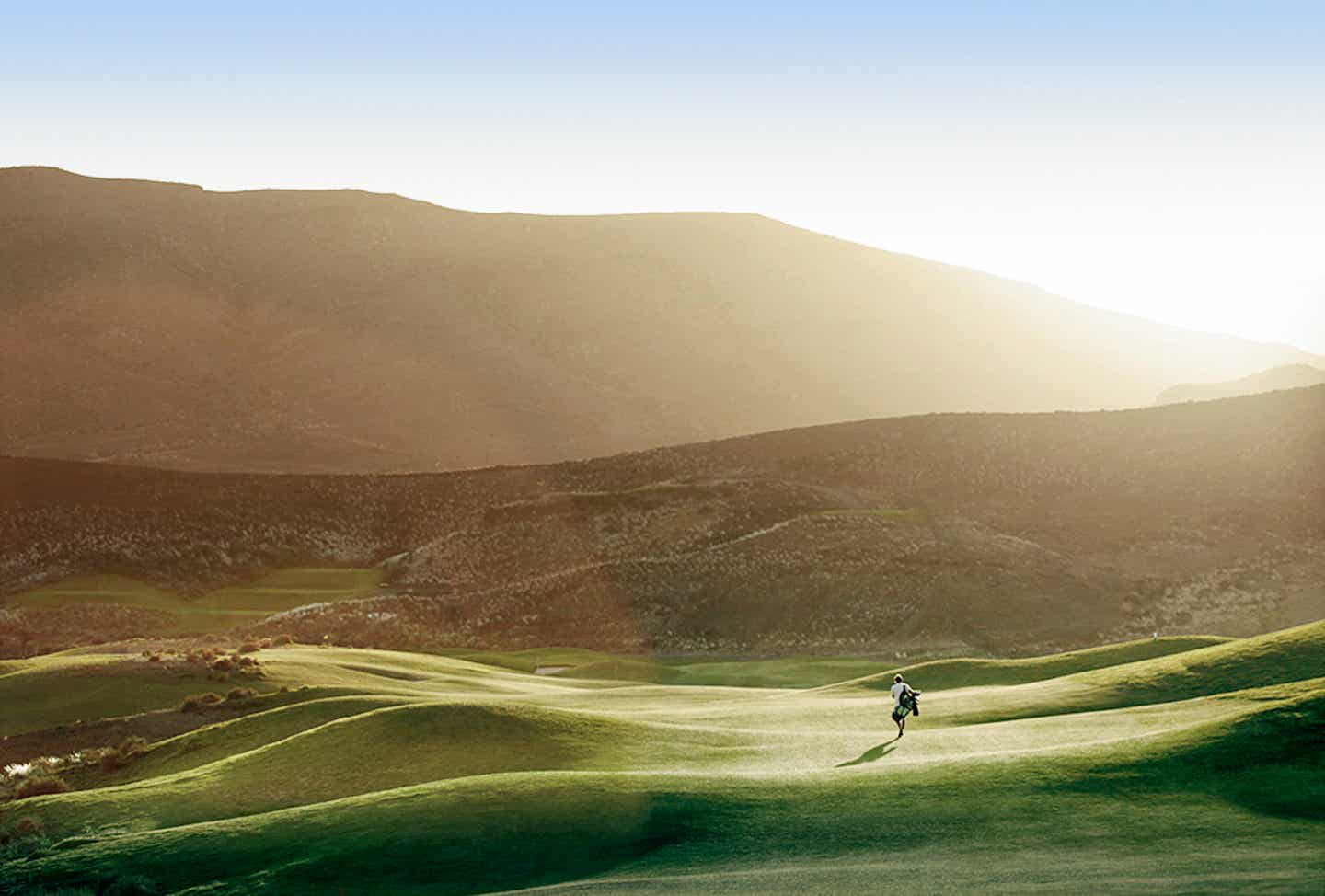 Golf Spieler auf dem Golfplatz des Playitas Resort