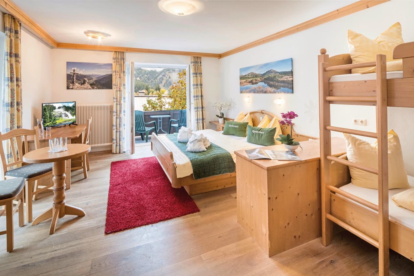 Wohnbeispiel Familienzimmer Gästehaus Edelweiß