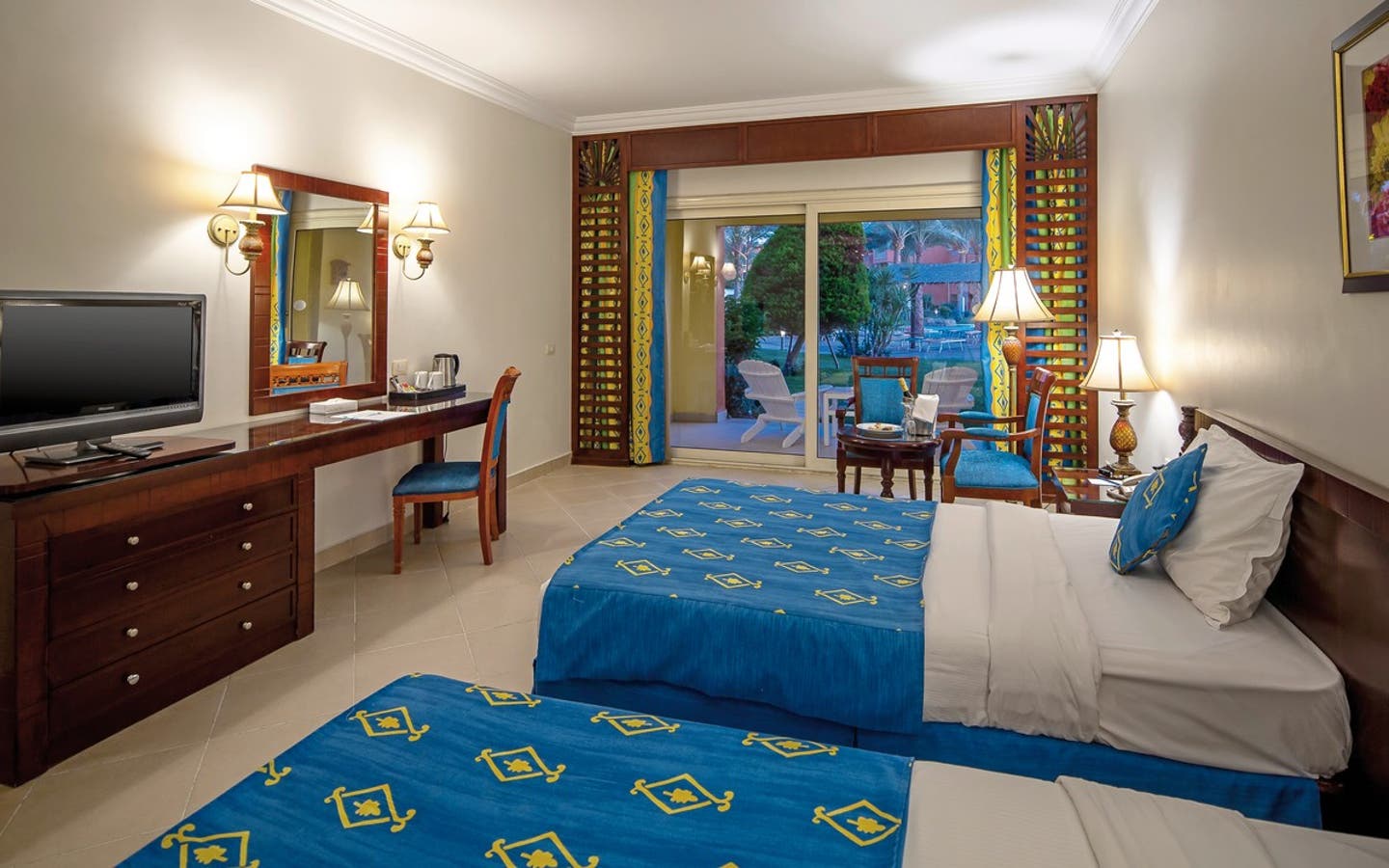 Wohnbeispiel Doppelzimmer Superior Poolblick