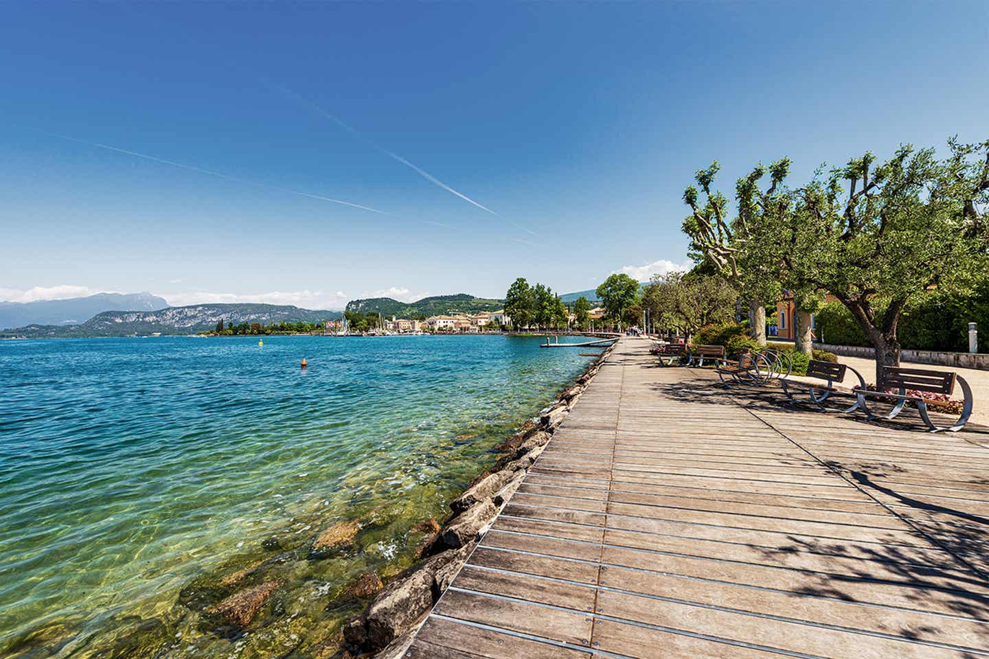 Bardolino Radweg am Gardasee in Italien