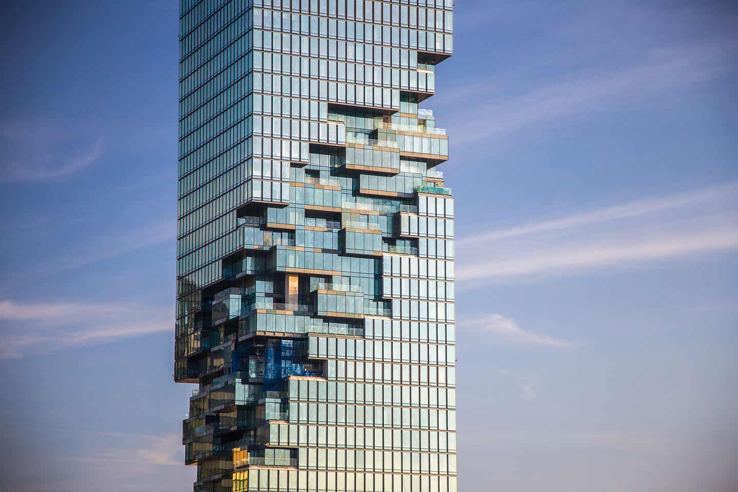 Nahaufnahme des Mahanakhon Skywalk