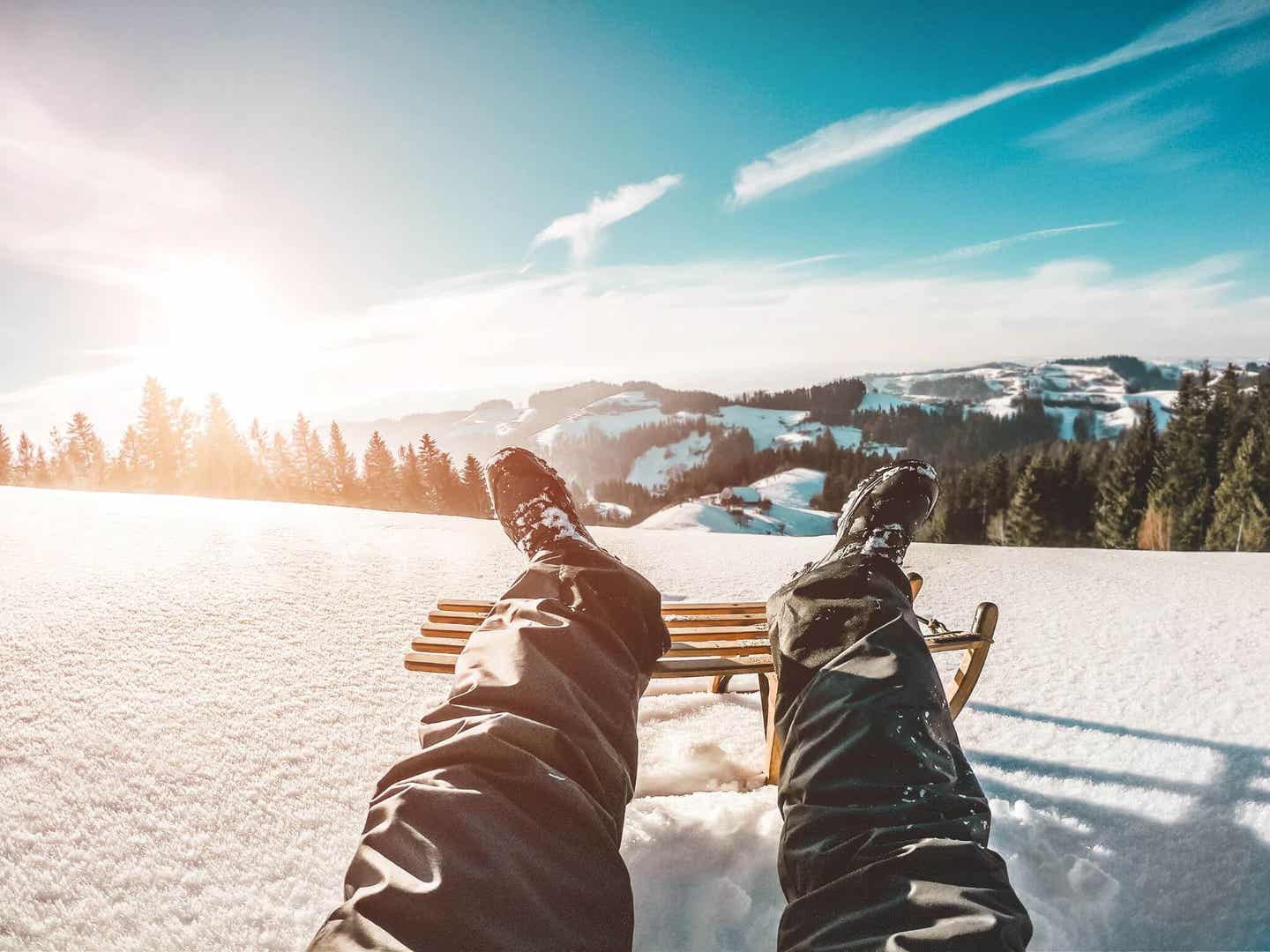 Winteraction im Snowpark Großerlach