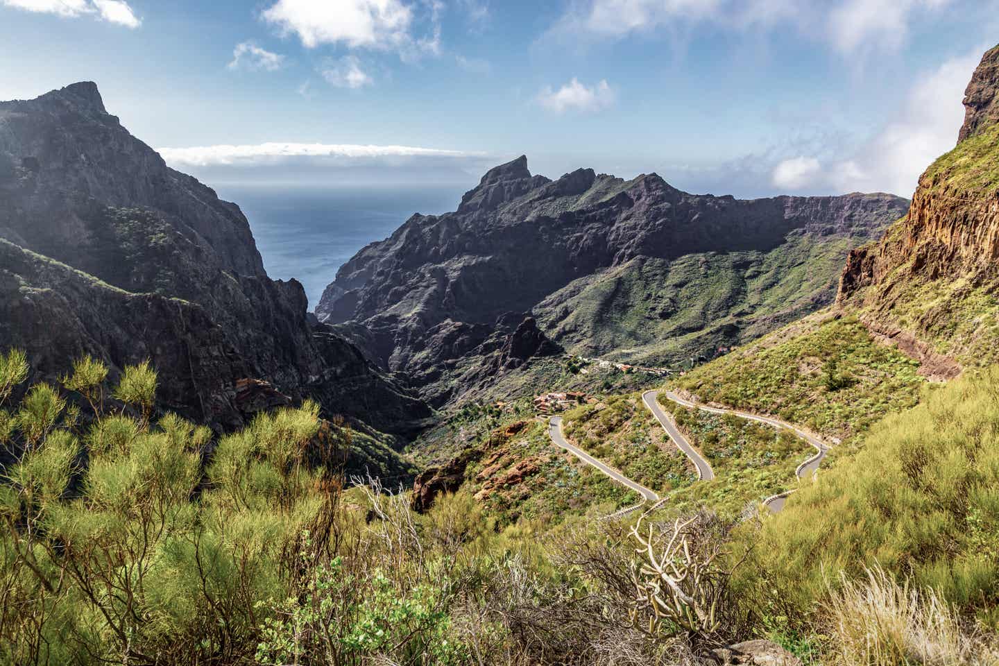 Landschaft der Masca Schlucht, Teneriffa, Kanarische Inseln